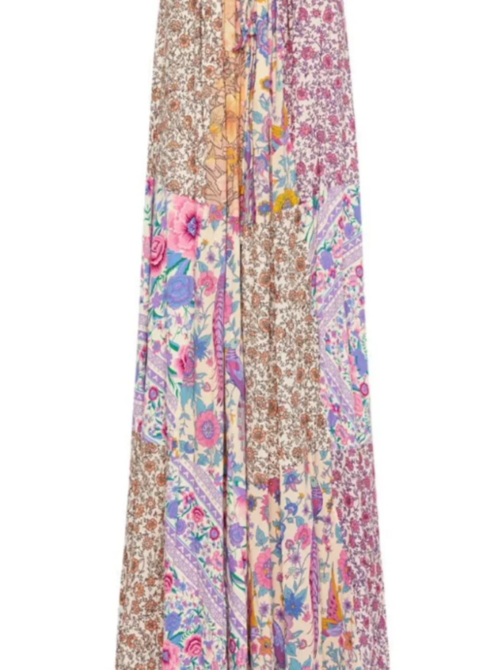 Spell & The Gypsy Renew Patchwork Strappy Maxi Dress | Medium | NWOT | Rare - Picture 4 of 12